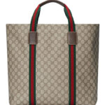 Gucci GG Tender Medium Tote Bag 763287 Dark Coffee